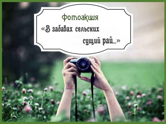 В забавах сельских сущий рай