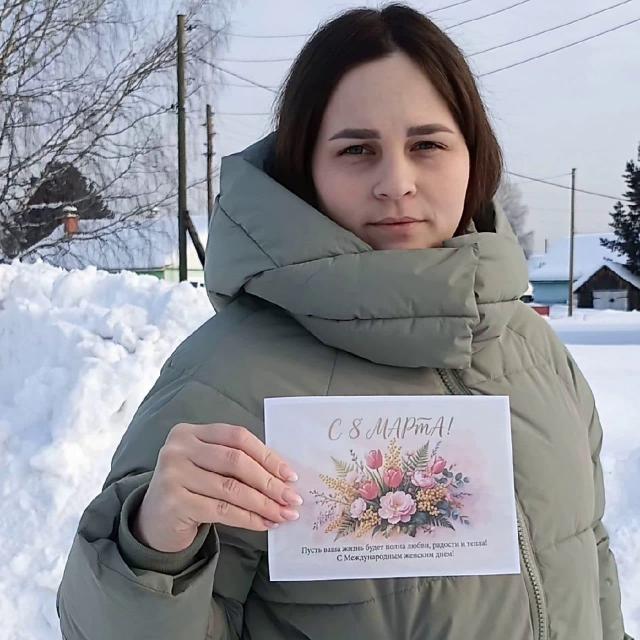 Поздравление с 8 Марта в Белослудской библиотеке